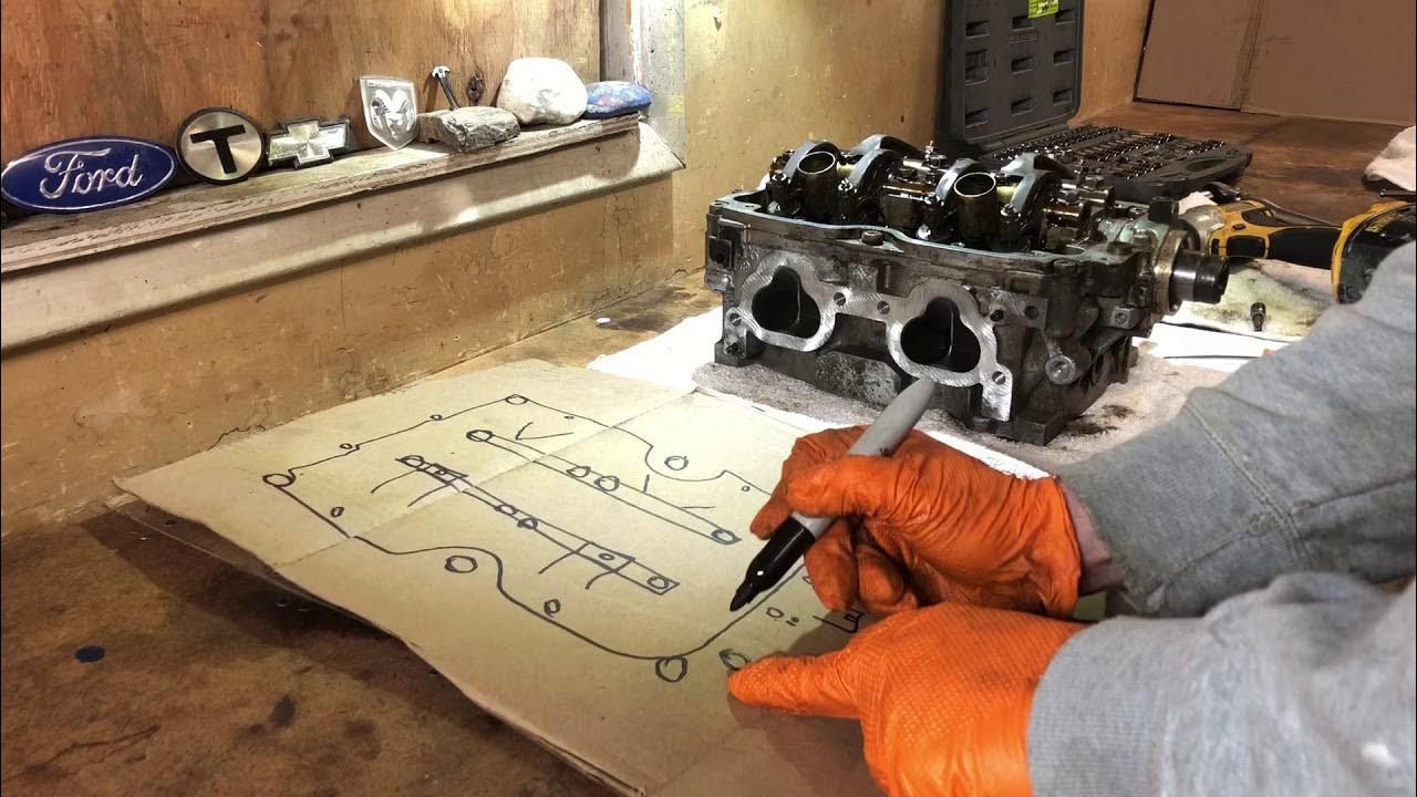 Replacing Head Gaskets Subaru 2.5 Pt5Camshaft, End Plate, & Rocker