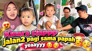 SI NGOROK SELEPAN KLOPO TAMPIL NICHH - Kinara diajak jalan2 pagi sama papah yeaayyy 🥰🤗🥳💃🏻✨