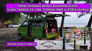 BOLEH BUAT PILIHAN DIMANA NAK PACAK KHEMAH SEPANJANG PANTAI AIR PAPAN MERSIN JOHOR