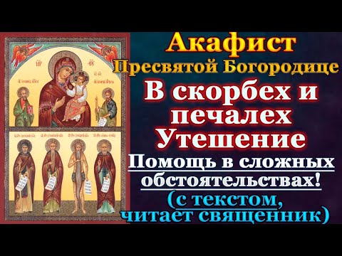 Молитва и Акафист Пресвятой Богородице перед иконой В скорбех и печалех Утешение