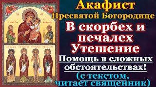 Молитва и Акафист Пресвятой Богородице перед иконой В скорбех и печалех Утешение