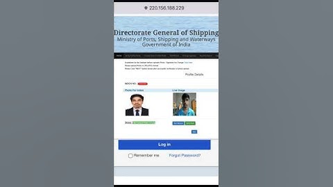 INDOS Photo change | DG Profile Photo Change