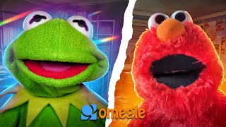 Kermit runs into Elmo on Omegle