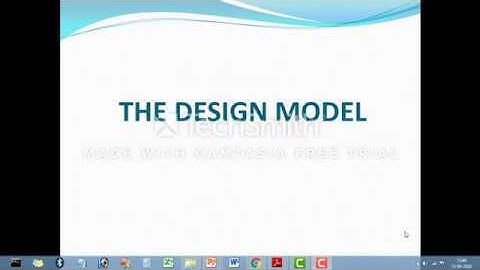 Software engineering: The design model