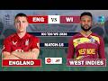 ENGLAND vs WEST INDIES T20 WORLD CUP 15TH MATCH LIVE | ENG vs WI LIVE MATCH COMMENTARY | ENG BAT