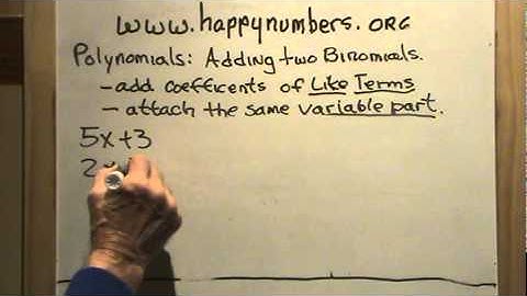 Polynomials Adding Two Binomials