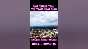 Đất Châu Đức BRVT.  Mt đường Hùng Vương 8x44 giá 6 tỷ