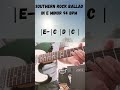 Southern Rock Ballad Solo in E Minor