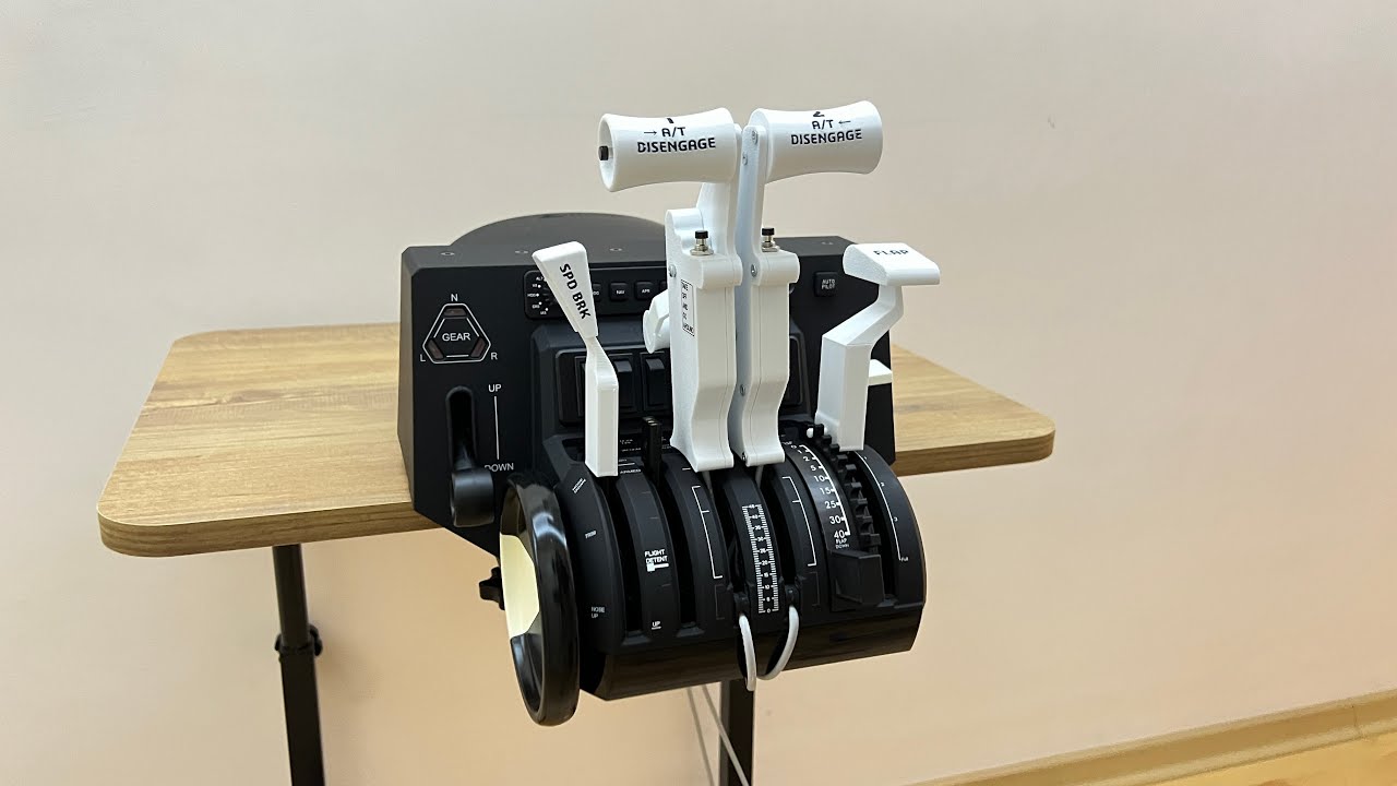 Boeing 737 Full Electronic Thrust Lever White Kit for Honeycomb Bravo Throttle Quadrant - Test video