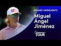 Miguel ngel jimnez shoots 8 under par and breaks alltime european tour appearance record