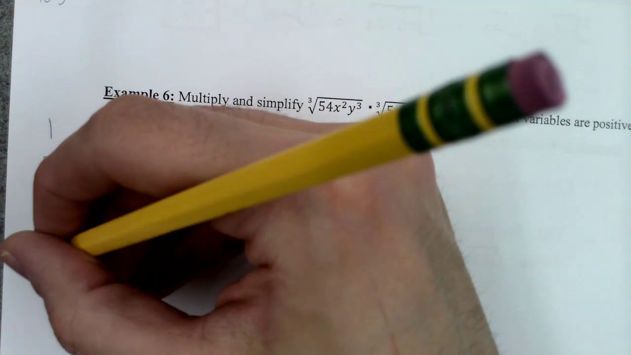 Algebra 2 CP - Unit 5 Lesson 2 - Multiplying and Dividing Radical ...