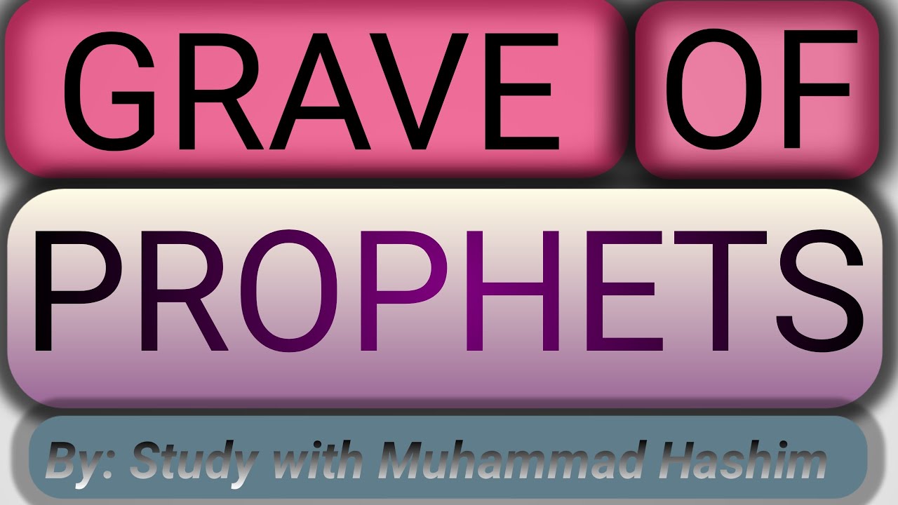 Muhammad Hashim Grave of Prophets | Study with Muhammad Hashim - YouTube