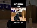 My first Tameshigiri初めての試し斬り ##samurai #sworddance #training