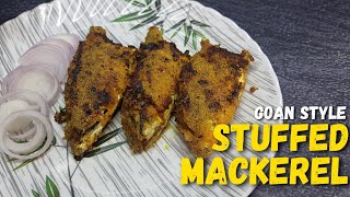 Goan Style Stuffed Mackerel Rawa Fry | Mackerel Fry | Tasty Bangda Fry