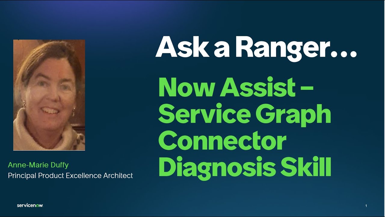 Now Assist for CMDB - Service Graph Connector Diagnosis Skill - YouTube
