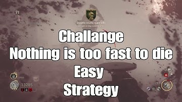 Call of duty ww2 Nothing is too fast to die Challange, easy strategy.