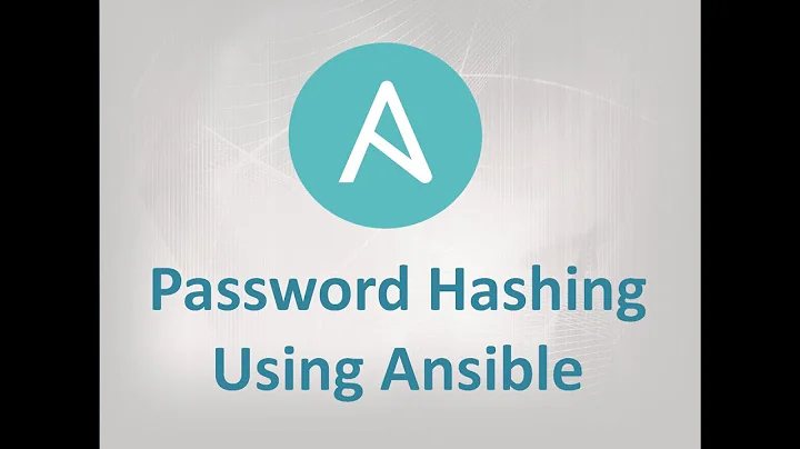 Ansible Automation  | Perform Password Hashing and use it with Ansible