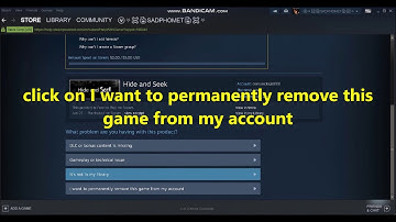 how to permanently remove a steam game from your history games inventory and library tutorial video