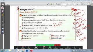 live carbohydrates homework Almoaser first sec.students with Dr.Farahat