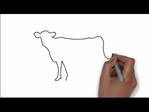 How to Draw a Cow step by step | Drawing Tutorial | for kids and adults