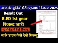 Mdsu University B.Ed 1st Result 2025 Declare Kaise Dekhe✌️|| Mdsu Bed Exam Result 2025