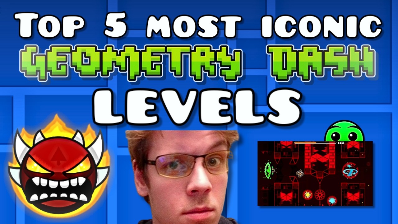 Top 5 Most ICONIC Levels in Geometry Dash - YouTube