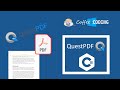 Questpdf et visual studio  gnration facile et rapide de pdf