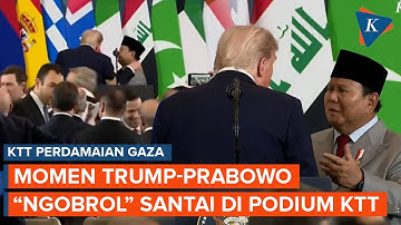 Momen Prabowo-Trump Tersorot Kamera "Ngobrol Santai" di Podium KTT Perdamaian Gaza