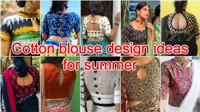 LATEST NEW MODEL BLOUSE DESIGNS, BEAUTIFUL BACK NECK BLOUSE IDEAS 