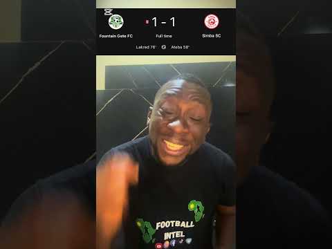 Fountain Gate 1 1 Simba SC Ateba Scored For Simba Chasambo Scored An Own Goal For Fountain Gate