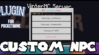 Plugin CustomNPC For Pocketmine 1.17X