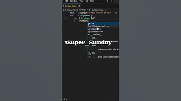 Super Sunday | Right-Angled Triangle of Alphabets #python #pattern #coding #views #pythonprogramming