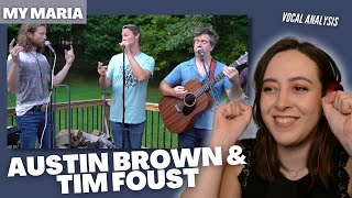 Vocal Coach Reacts to AUSTIN BROWN & TIM FOUST "My Maria" | (& Analysis) | Jennifer Glatzhofer