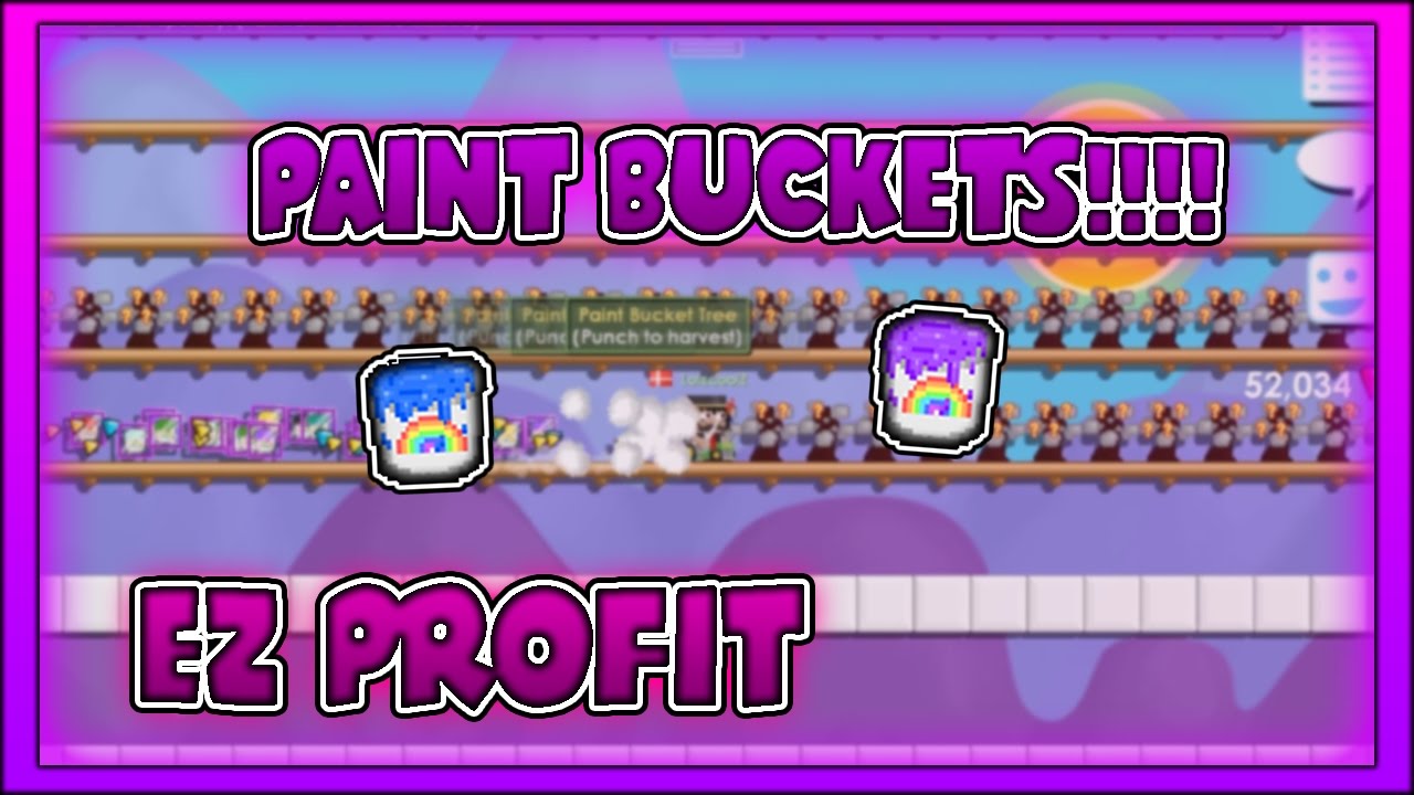 GROWTOPIA 150 PAINT BUCKETS TREES! YouTube