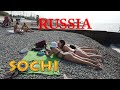 Russia Sochi Black Sea Beach walking October 2020