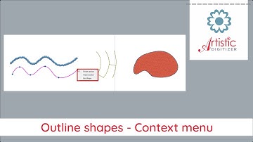 Outline shapes context menu