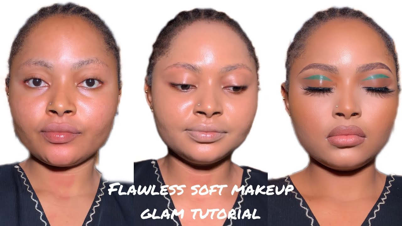 Flawless glam makeup tutorial | graphic liner | beginner friendly 