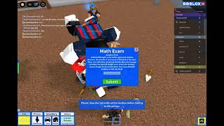 Roblox High School 2016 Math Exam Answers! screenshot 4
