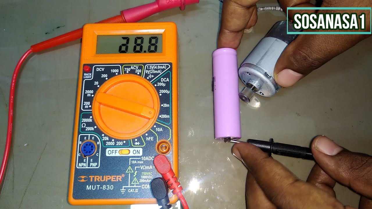 Como medir carga de pilas y Comparación de Multimetro vs Probador