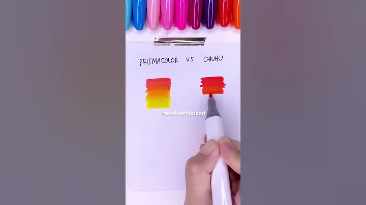 Prismacolor VS Ohuhu Markers Review 🤔 #shorts #beekeenkidsart #ohuhu #prismacolor #markers #review