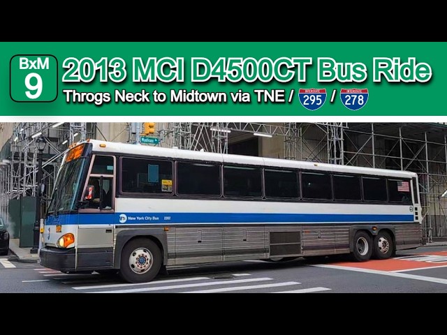 MTA BxM9 Bus Ride: 2013 MCI D4500CT 2282 from Throgs Neck to