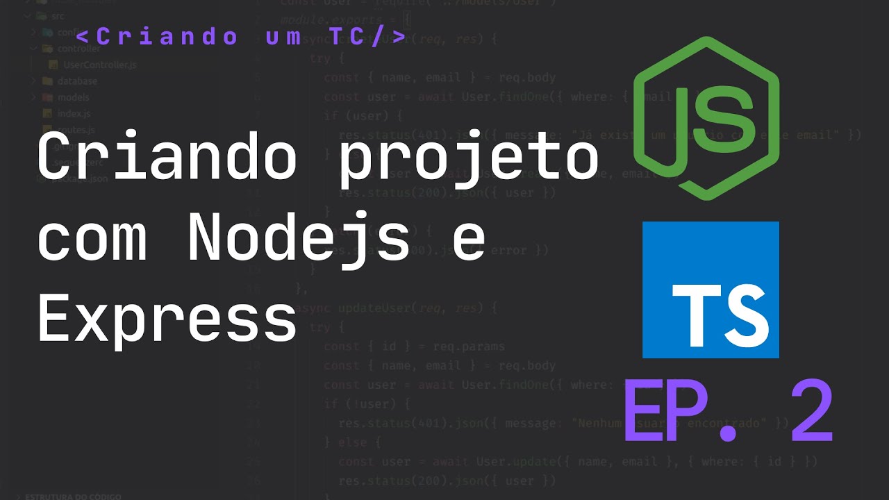 TC - Criando projeto com Nodejs e Typrescrit | CRIANDO UM TC DO ZERO # ...