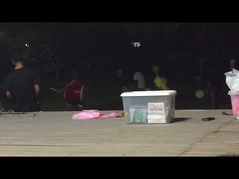 金武町中川区青年会　エイサー練習2015