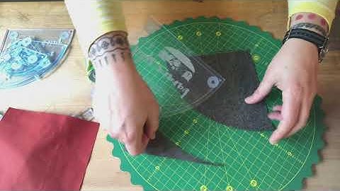 How to cut out a curve (drunkards path quilt block)