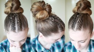 Messy Bun Hairstyle | Bun Updo Hairstyles | Braidsandstyles12