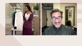 BEAUTIFUL by Lawrence Zarian Embroidered Knit 3/4-Sleeve Top on QVC