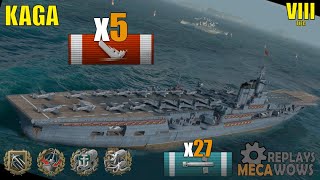 Aircraft Carrier Kaga 5 Kills & 139k Damage | World of Warships Gameplay