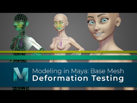 #ModelingInMaya | Base Mesh | Deformation Testing
