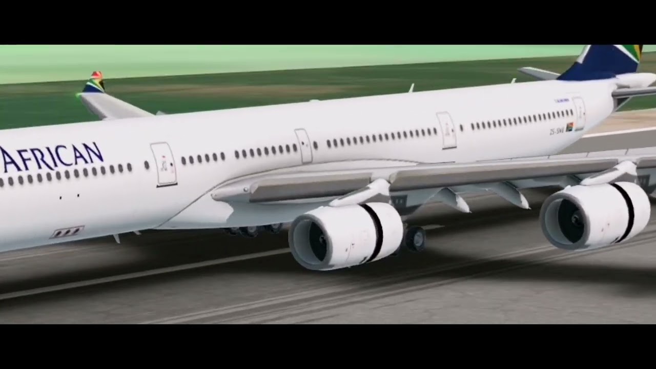 RFS Real Flight Simulator | SAA Airbus A340-600 | Johannesburg-Hong Kong-Johannesburg
