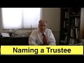 Naming a Trustee